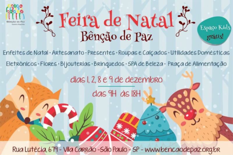Instituição faz feira de Natal na Vila Carrão