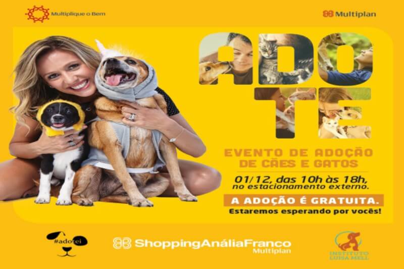 Shopping Anália Franco realizará doações de animais