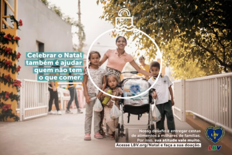 Instituição arrecada alimentos para o Natal